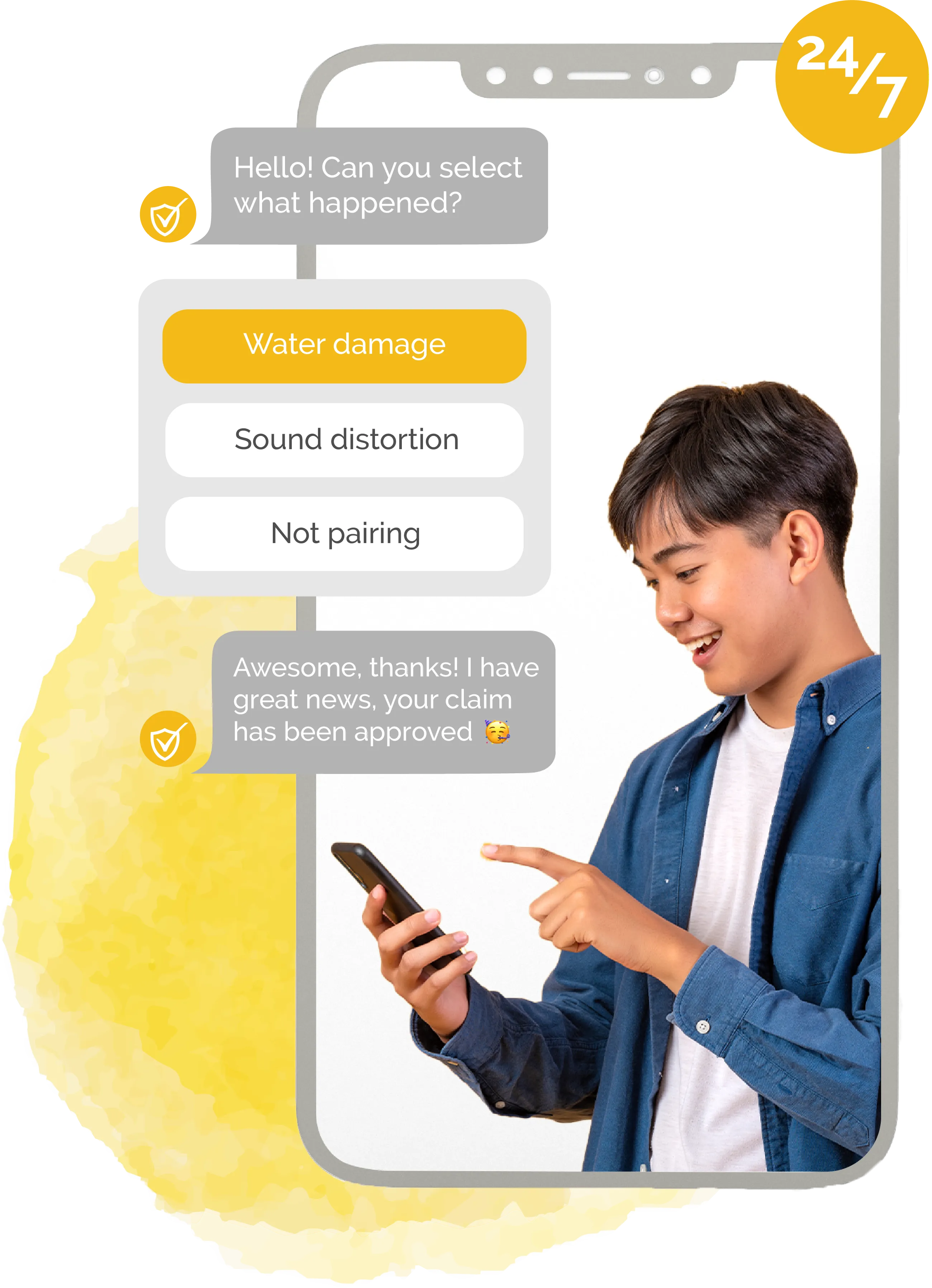 Hassle-free claims