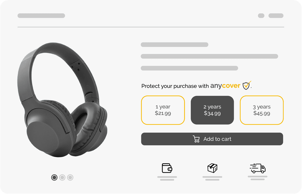 anycover widget on product page